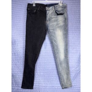 MNML Men's Stretch Skinny Jeans Dark Wash Size 36 x 33